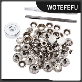 [wotefefu] 15 pzs juego De botones De Brim con botones De remaches con herramientas Para accesorios De ropa Diy