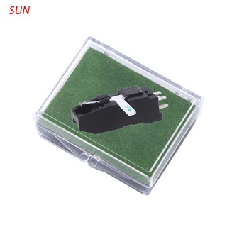 SUN Turntable Needle Stylus Ruby and Sapphire Dual Needle Stereo Stylus For Lp Vinyl Player Record Needle Stylus 200-300mV Output