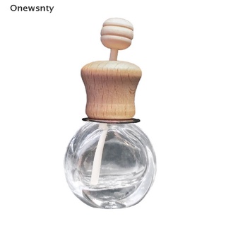 onewsnty 1pc ambientador de coche perfume clip fragancia botella de vidrio vacía para esencial *venta caliente