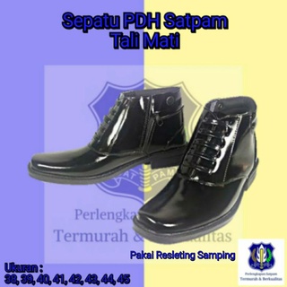 Pdh zapatos guardia de seguridad correa de seguridad muerta variaciones de calidad barata cremalleras Bandung