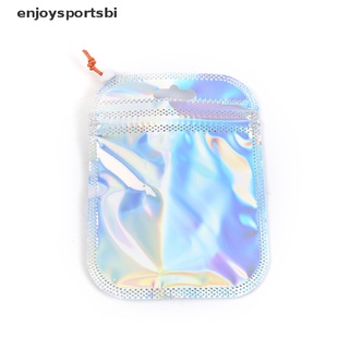 [enjoysportsbi] 50 bolsas de papel de aluminio láser mylar con cierre de cremallera bolsas de caramelo reclosable embalaje [caliente]