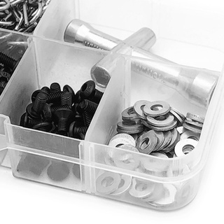 Youn 241 unids/caja tornillos + herramienta de reparación de neumáticos + anillo tórica + pasador de acoplamiento + arandelas conjunto para HSP 1/10 RC modelo de coche modificado accesorios piezas (3)