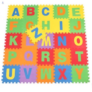 Alfabeto (A-Z) rompecabezas piso alfombras de espuma conjunto alfabeto rompecabezas azulejos estera educativo aprendizaje juguete para niños pequeños bebé (1)