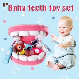 pry peluche dientes de juguete conjunto suave cosplay juego props creativo niños juguetes de educación temprana novedad regalo para niños niñas (1)