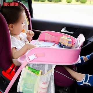 {lucaiitn} bandeja de coche de bebé platos portátil impermeable mesa de bebida de comedor para niños asiento de coche VVS