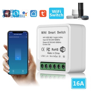 (superiorcycling) 16a tuya wifi smart switch luz 2 vías módulo de voz control de tiempo interruptor inalámbrico (1)