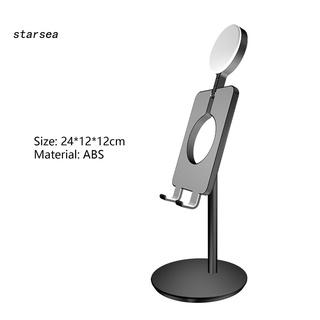 starsea - soporte compacto para teléfono móvil, escritorio, belleza, relleno de luz para teléfono, ahorro de espacio para fotografía (4)