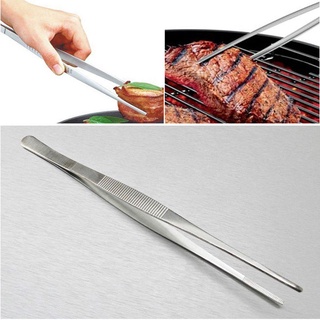 2 pinzas de cocina pinzas para parrilla de acero inoxidable largo Chef Clip de alimentos barbacoa carne carne pinzas pinzas de Bartending 30cm (1)