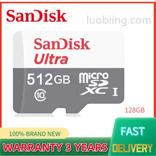 sandisk memoria micro sd 128gb 256gb 512gb tarjeta de memoria