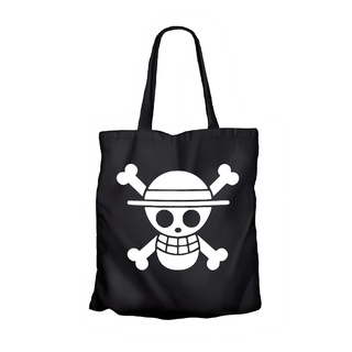 Anime Tote bag Strawberry Heart Piratees - ONE PIECE - diseño SIMPLE 100% lona