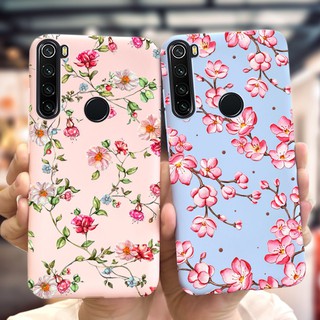 Soft Case Xiaomi Redmi Note 8 2021 Casing Fashion Flower Patterns Silicone Phone Cover Xiaomi Redmi Note 8 Note8 Fundas (1)