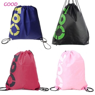 GOOD Backpack Shopping Drawstring Bags Waterproof Travel Beach Gym Shoes Sports Pack
