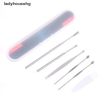 ladyhousehg - kit de eliminación de cera de oreja, herramienta de limpieza, cera de orejas, limpiador de curette, cuchara, venta caliente (1)