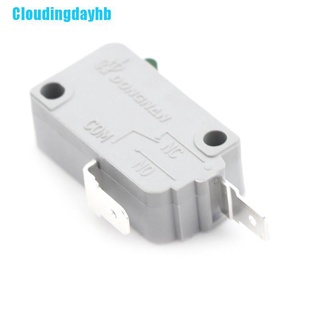 cloudingdayhb kw3a 16a 125v/250v microondas puerta micro interruptor normalmente cerrar