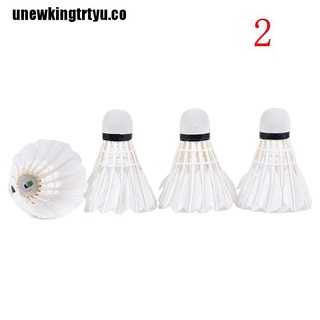 【unewkingtrtyu】 4Pcs Colorful LED Badminton Shuttlecock Ball Feather Glow in Outdoor Sport CO