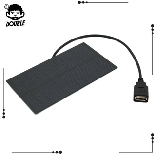 [doble] Cargador de Panel Solar puerto USB GPS teléfono celular cargador para senderismo al aire libre lámpara (4)