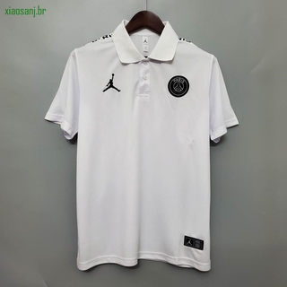 Camisa 2020/2021 De fútbol Psg Polo blanca