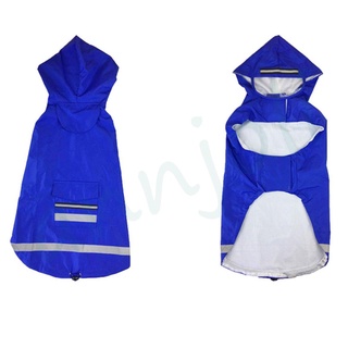【anli】Pet Raincoat Reflective Waterproof And Windproof Dog Raincoat