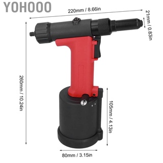 Yohooo Air Riveter 3.2‐4.8mm capacidad neumático remache extractor Industrial herramientas de remache (5)
