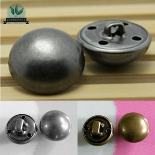 [Lovespace] 1 pieza de placa de Metal de latón de latón de la mitad de la bola de la ropa de auto coser botones