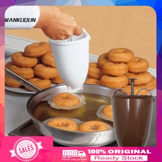 [bbq] portátil manual de plástico donut maker waffle dispensador de la máquina de bricolaje herramienta de hornear (1)