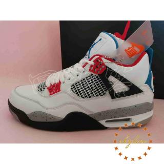 Nike Air Jordan 4 What The Aj 4 Blanco Skinny Zapatos De Baloncesto