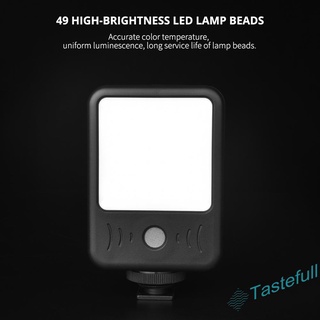 Tastefull micrófono de alta calidad fotografía LED luz de relleno para cámara profesional teléfono entrevista grabación en vivo
