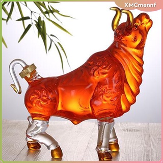 Cow Figurine Whisky Decanter Lead Free for Home Dining Bar Liquor Vodka Rum (2)