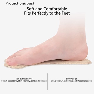 protectionubest 1 par de zapatos de tacón alto antideslizante plantilla plana arco soporte masaje siete puntos pad npq