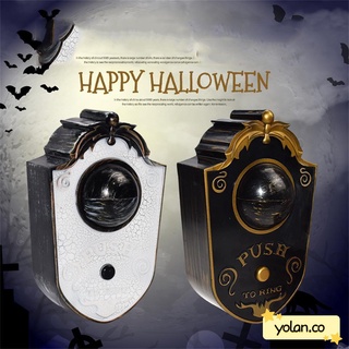 yolan nueva decoración de halloween brillante timbre fiesta colgante prop horror sonido giratorio ojo