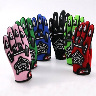 tdpro guantes de dedo completo guantes de carreras de motocicleta accesorios para niños motocross bicicleta dirt pit bike atv/quad guante de ciclismo