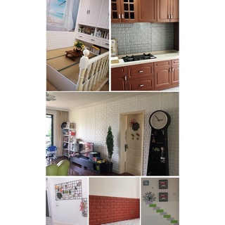pegatinas de pared de espuma estéreo 3d, panel de techo, autoadhesivo, diy, fondo de pantalla, decoración de sala de estar (8)