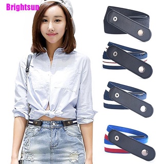 [Brightsun] hebilla libre cinturón para Jean pantalones vestidos sin hebilla estiramiento elástico cinturón de cintura