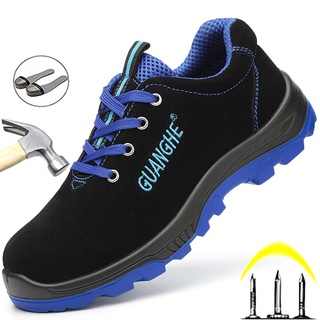 Construcción zapatos de trabajo de los hombres al aire libre Industrial zapatos a prueba de pinchazos zapatos de seguridad de los hombres zapatillas de deporte de trabajo Indestructible calzado masculino