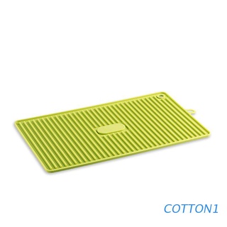 algodón silicona plato secado estera escurridor mesa mantel individual plato taza placa resistente al calor
