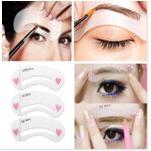 Ged 3 estilos DIY Kit de plantillas de aseo de maquillaje conformación de belleza plantilla de cejas