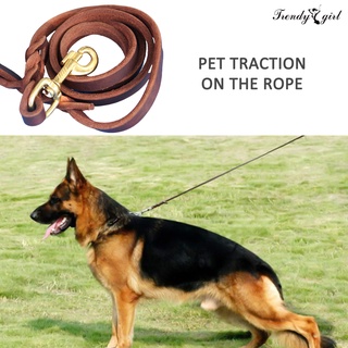 [tdgl dogware] correa de entrenamiento trenzada de cuero sintético para perros, pastor alemán, regalo para mascotas
