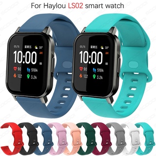 Correa de reloj de silicona para Xiaomi Haylou LS02 smart watch correa de repuesto pulseras