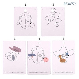 Remedy Fashion 6x9cm 100pcs/lote elegante mujeres patrón pendientes tarjeta de visualización collar joyería embalaje papel tarjeta titulares