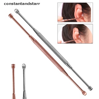 [constantandstarr] 2 piezas de acero inoxidable earpick ear wax stick removedor de curette limpiador de orejas dsgs