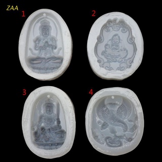 Zaa Ethnic Taoism Guanyin Buddhism Jade joyería colgante de resina moldes de silicona