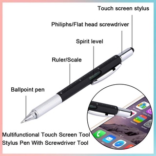 2/10/👻Mc 6 en 1 multifuncional herramienta de pantalla táctil lápiz capacitivo con herramienta de destornillador
