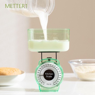 METTER1 1 kg báscula de cocina de precisión herramientas de medición de alimentos hornear Dial cocina Mini hornear mecánico compacto de alimentos de pesaje
