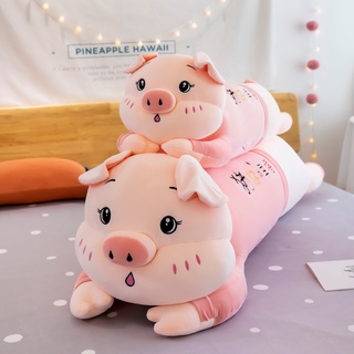 papa cerdo peluche lindo cerdo muñeca cama almohada dormir niño muñeca muñeca super suave regalo (1)