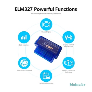 Mini escáner Elm327 V2.1 Obd2 Bluetooth Obd herramienta De Diagnóstico automotriz 2 (6)
