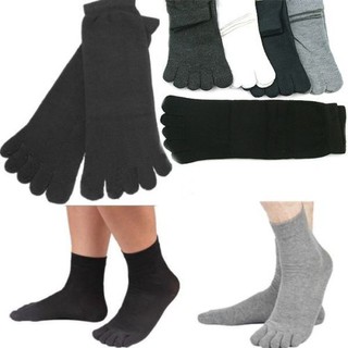 5 pares de calcetines de algodón con dedos de los dedos del dedo del pie de los dedos de los dedos del Seperate de los hombres