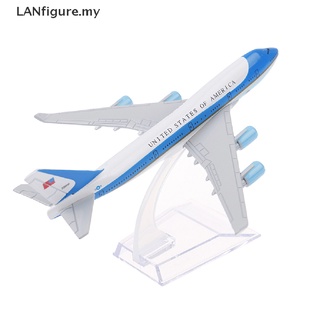 [lanfigure] 16cm USA Air Force One avión modelo Boeing 747 Diecast modelo Collectionl MY