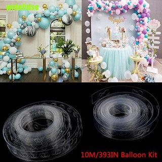 | B | 10M globos De cinta De cadena Arco De conexión Para decoración De fiesta De cumpleaños/boda