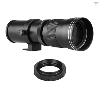 Cámara MF Super teleobjetivo Zoom lente F/ -16 420-800mm T2 montaje con anillo adaptador AF-mount Universal 1/4 rosca de repuesto para Sony Alpha-mount A55 A33 A99 A77 II Minolta AF-mount A5D A7D