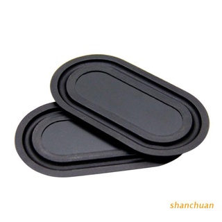shan 2pcs forma ovalada bajo diafragma de goma placa de altavoz pasivo radiador auxiliar bass placas de vibración 2040-6090